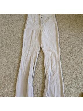 Free People cream corduroy pants